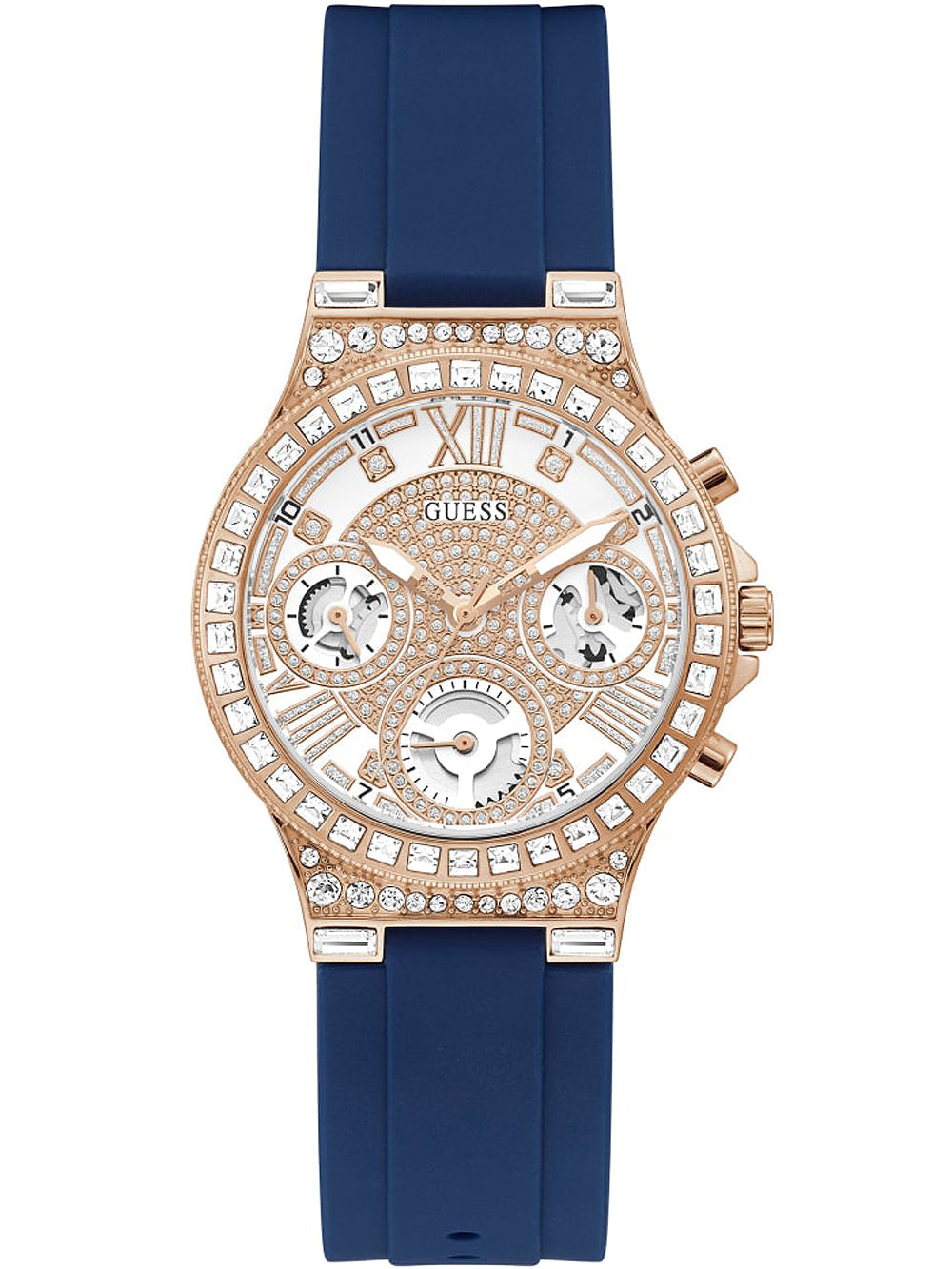 Guess Moonlight Chronograph Blue Strap Women's Watch GW0257L3 (Defect)
