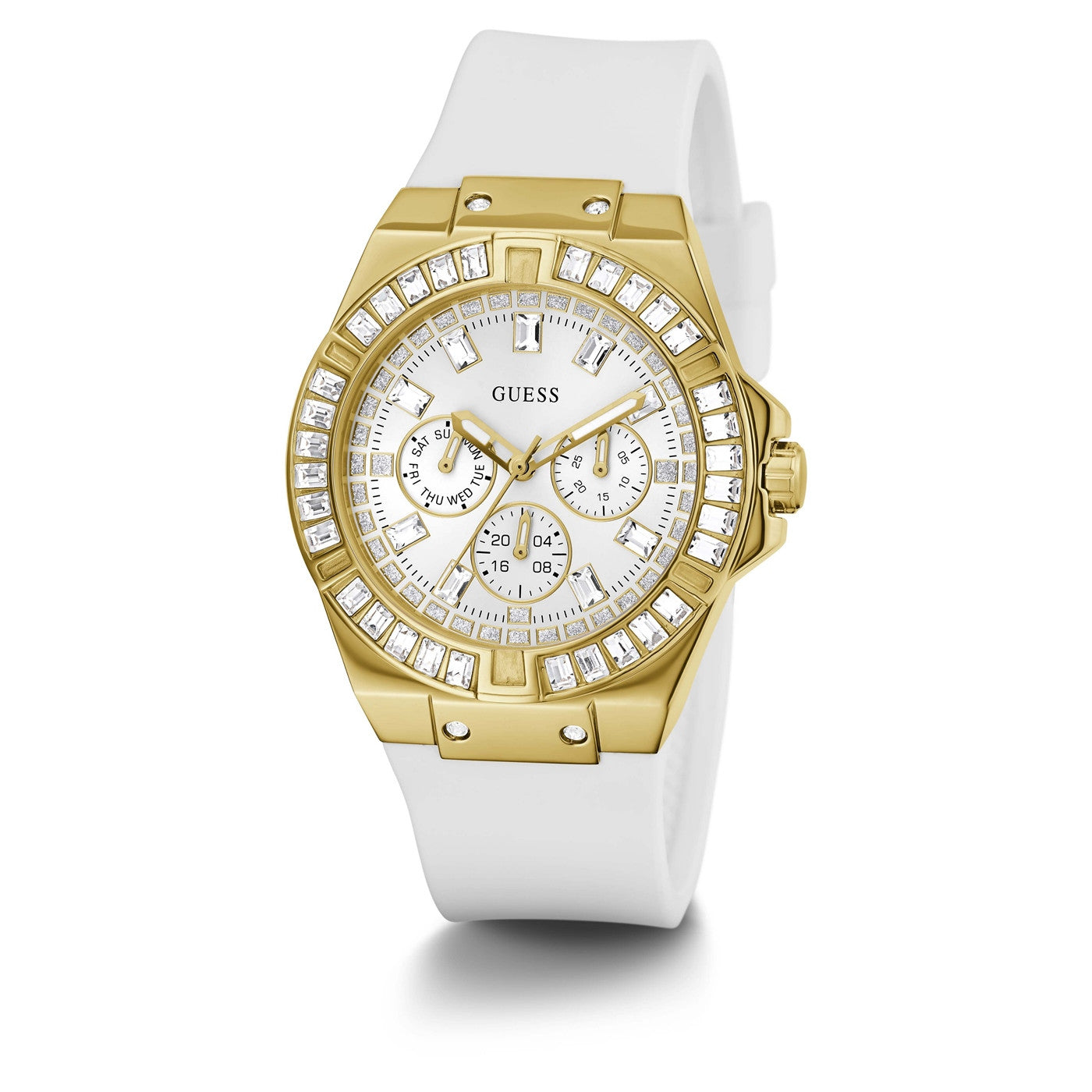 Guess Venus White Silicone Women s Watch GW0118L5 Watches of America