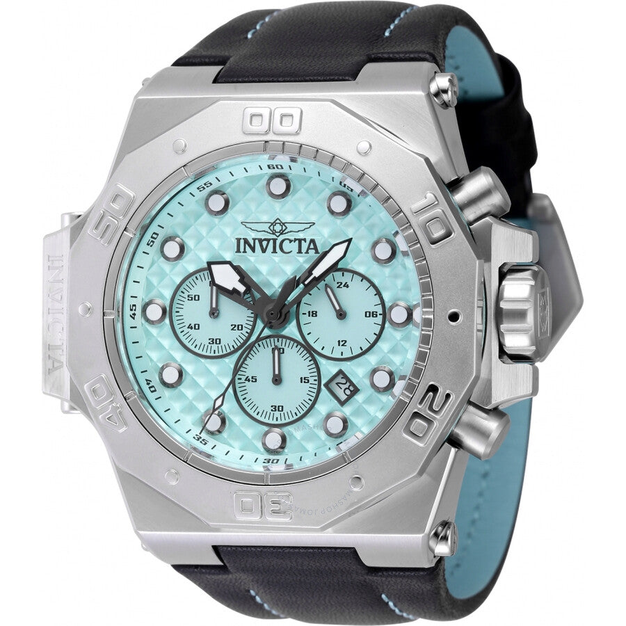 Invicta Akula Chronograph GMT Quartz Turquoise Dial Men's Watch 47529 - The Watches Men & Co