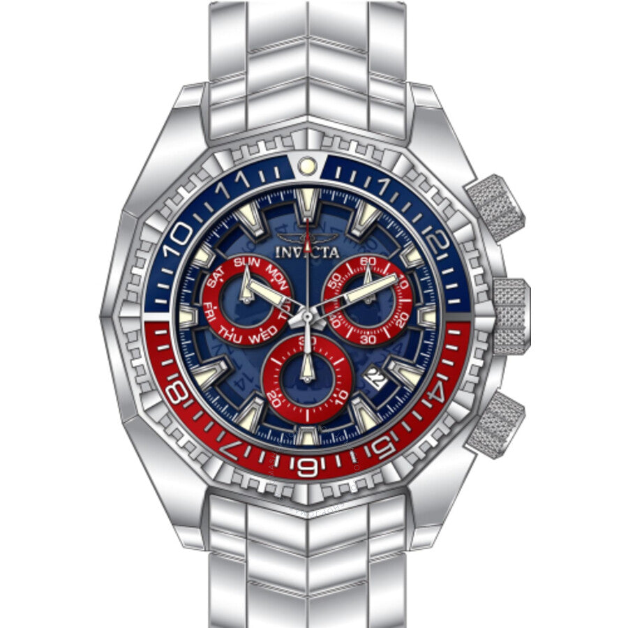 Invicta Akula Chronograph Quartz Blue Dial Men's Watch 44296 - The Watches Men & Co