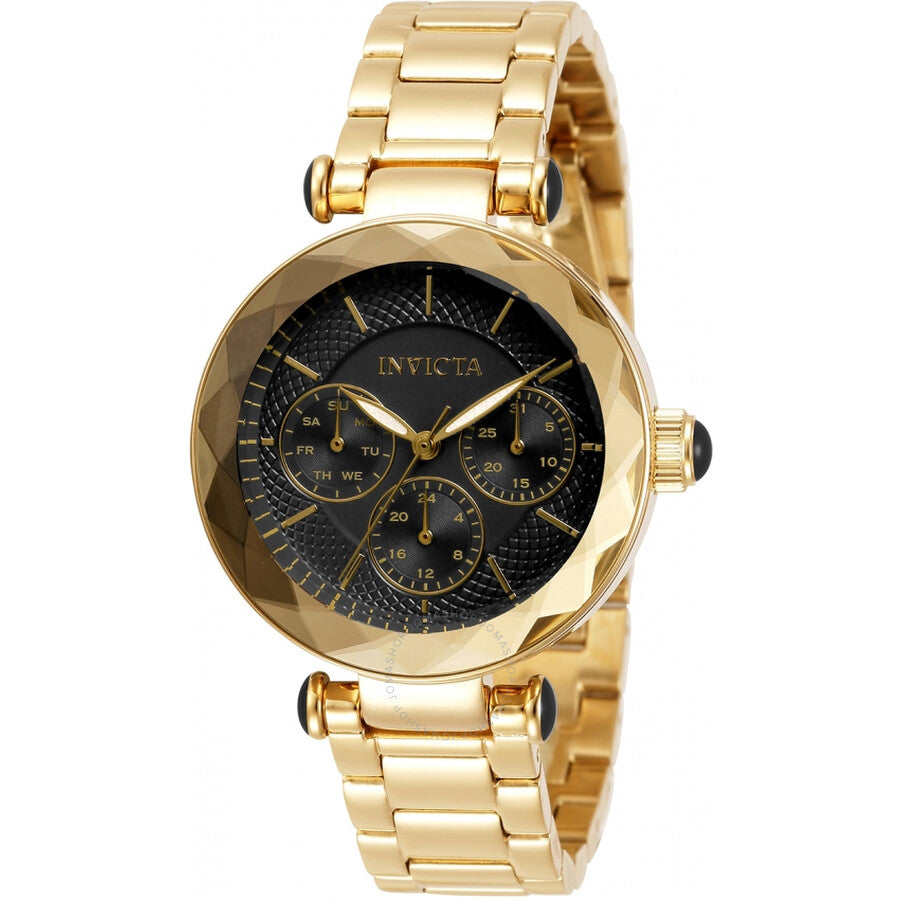 Invicta Angel GMT Quartz Black Dial Ladies Watch 31298 - The Watches Men & Co