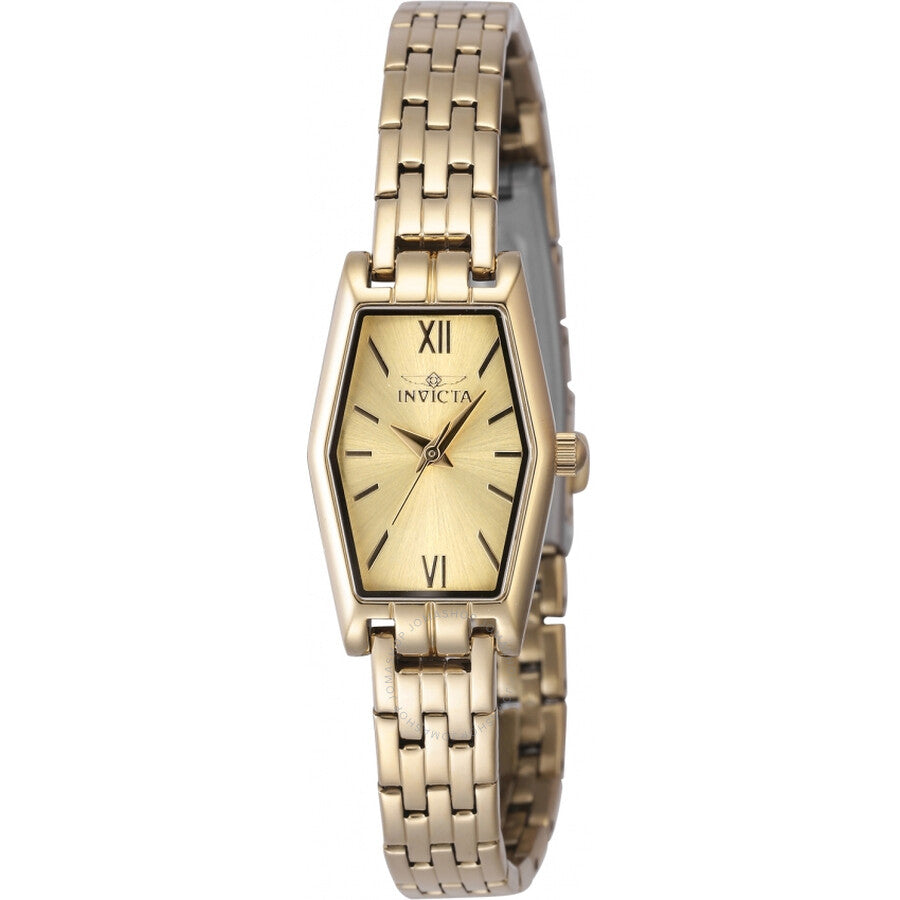 Invicta Angel Quartz Gold Dial Ladies Watch 48123 - The Watches Men & Co
