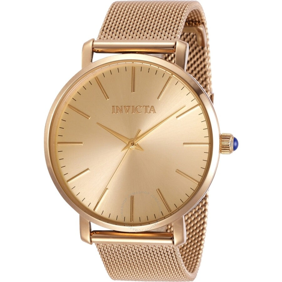 Invicta Angel Quartz Rose Dial Rose Gold-tone Ladies Watch 31072 - The Watches Men & Co