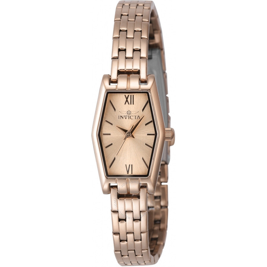 Invicta Angel Quartz Rose Gold Dial Ladies Watch 48129 - The Watches Men & Co