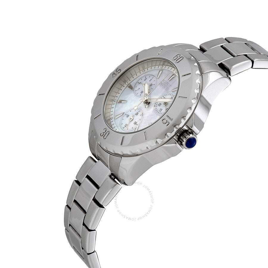 Invicta Angel Quartz White Mother of Pearl Dial Ladies Watch 29106