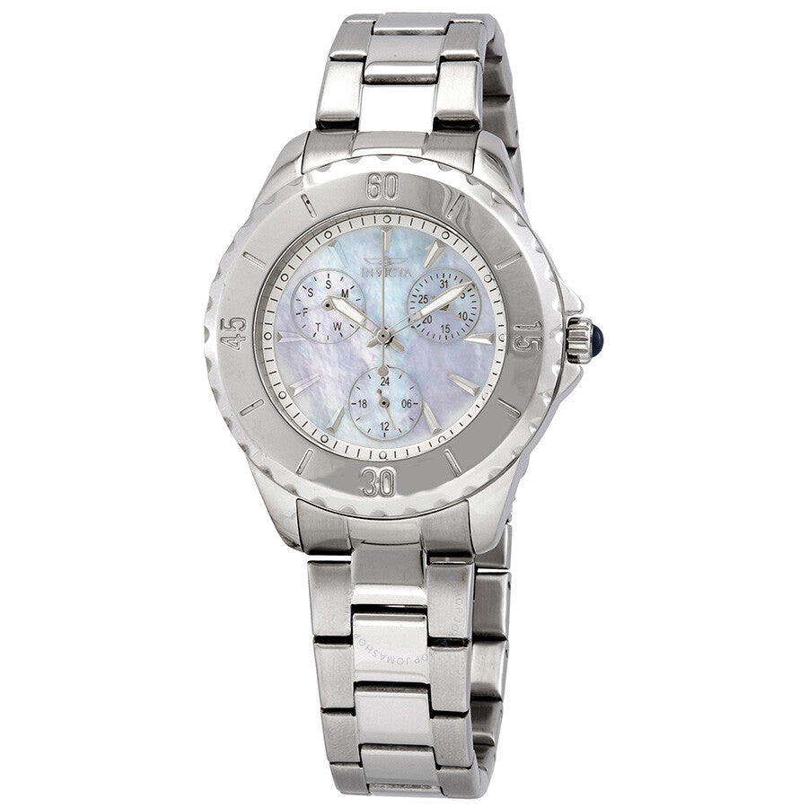 Invicta Angel Quartz White Mother of Pearl Dial Ladies Watch 29106
