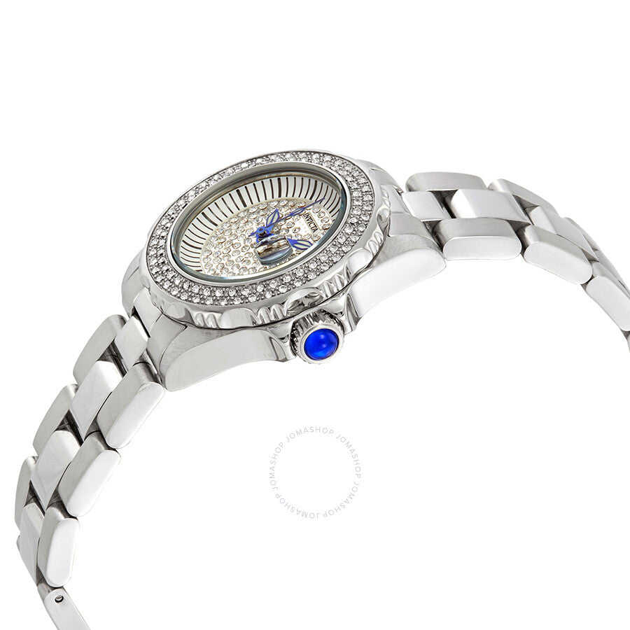Invicta Angel Silver Crystal-set Dial Ladies Watch 28439