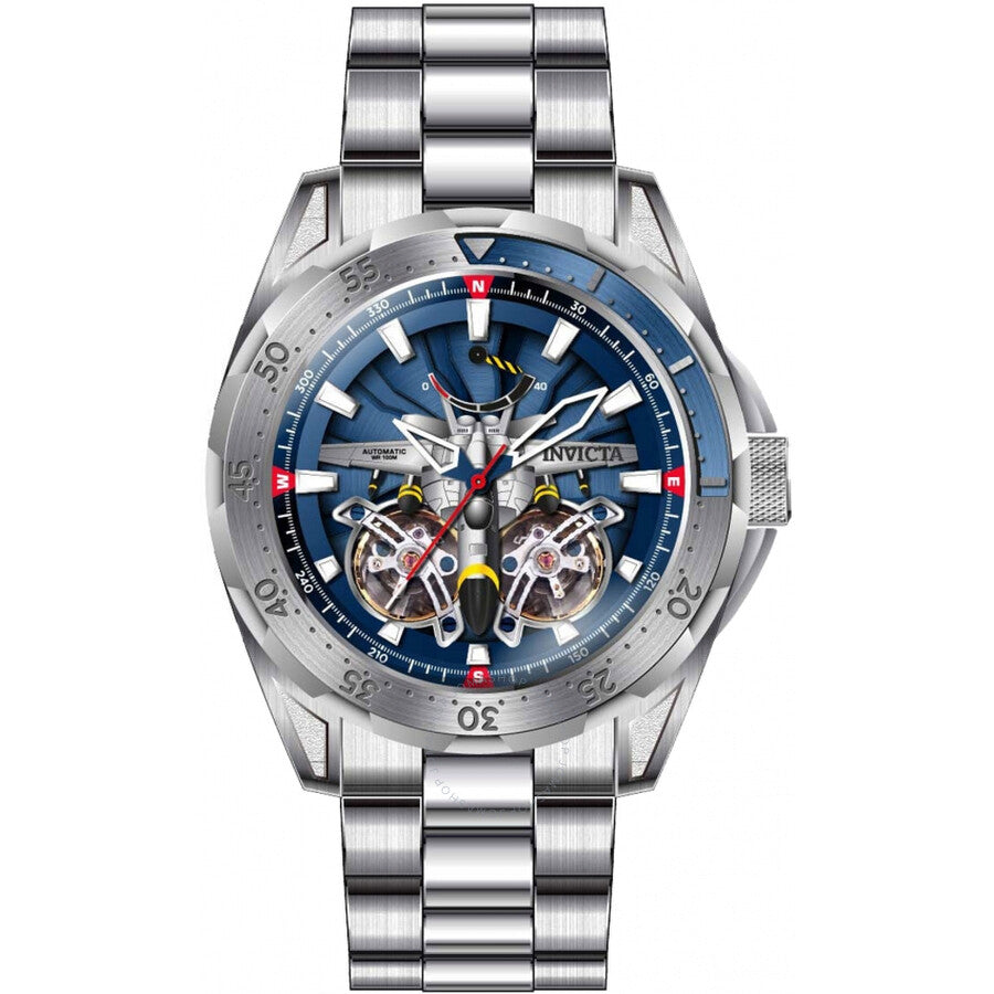 Invicta Aviator Automatic Blue Dial Men's Watch 44686 - The Watches Men & Co