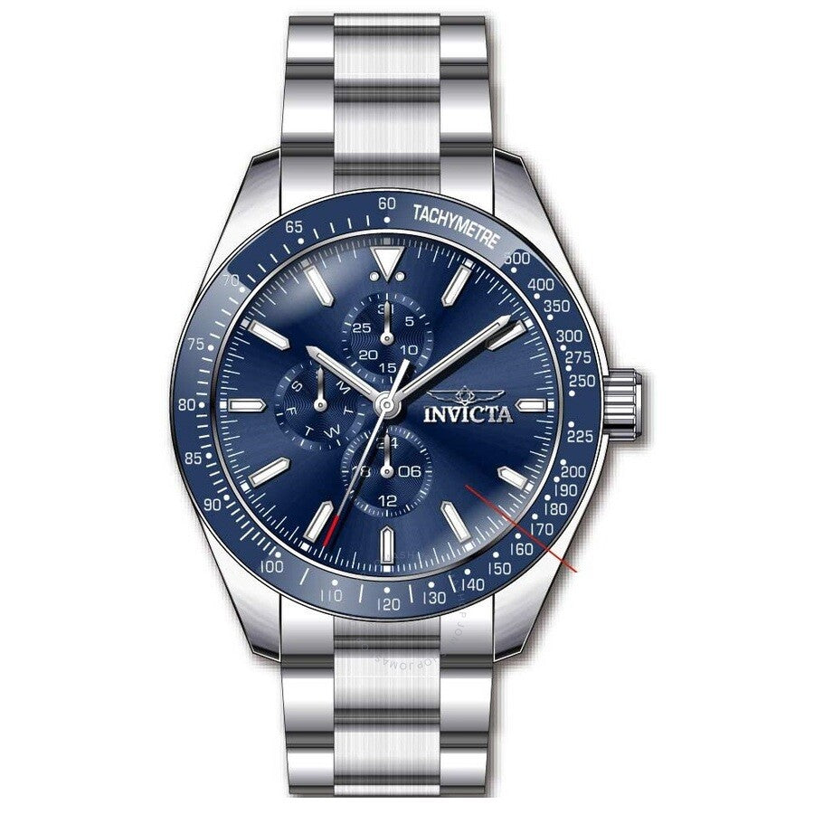 Invicta Aviator Quartz Blue Dial Men's Watch 38965 - The Watches Men & Co