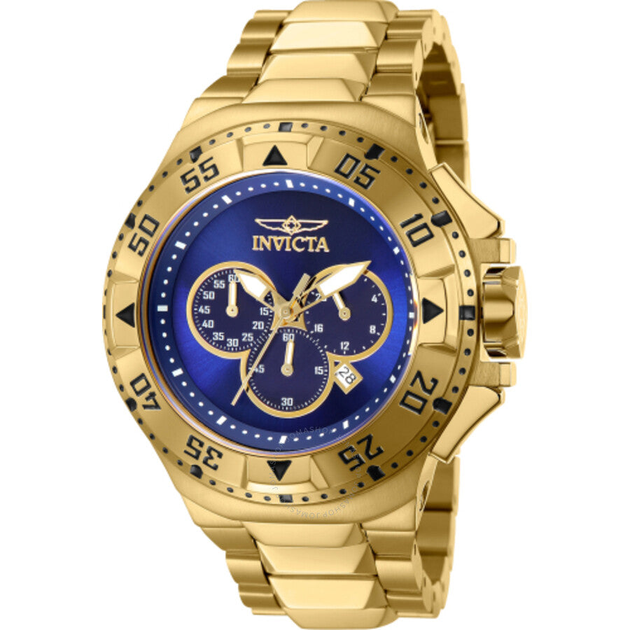 Invicta Excursion Chronograph Quartz Blue Dial Men's Watch 43648 - The Watches Men & Co