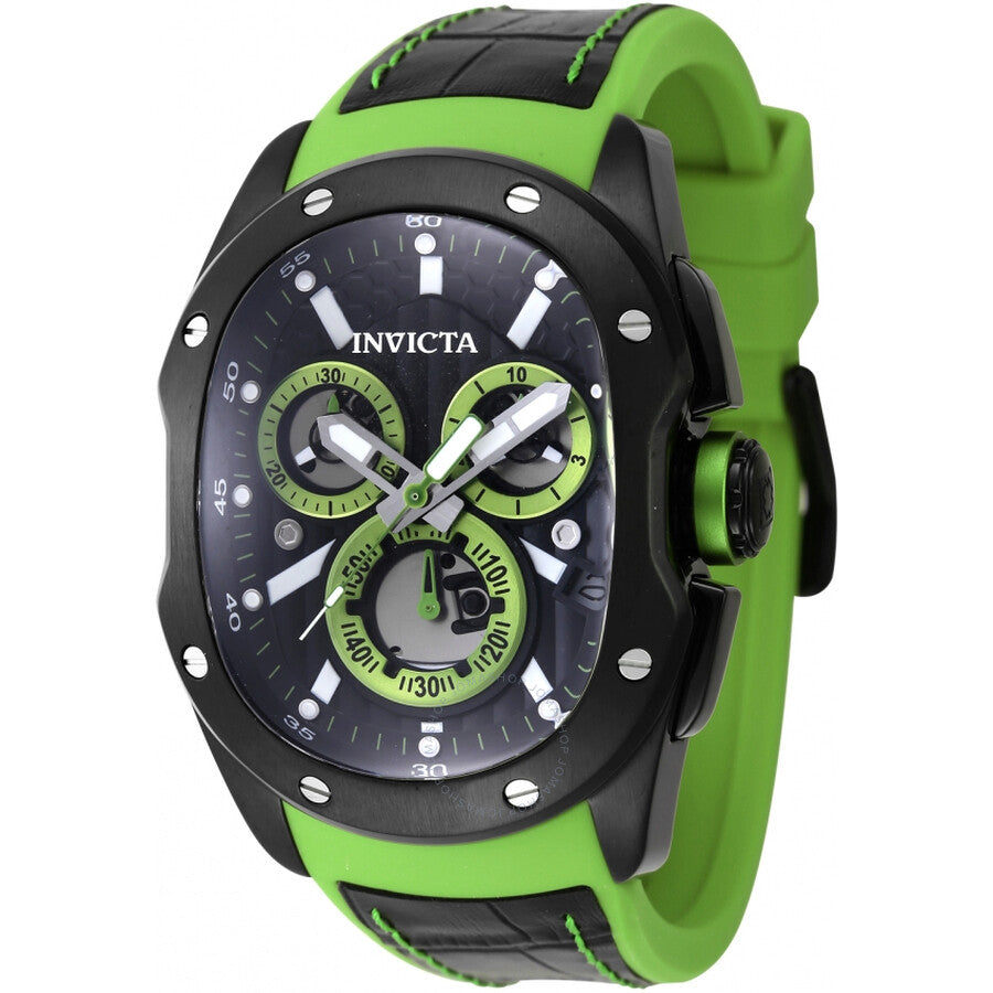 Invicta Lupah Revolution 2.0 Chronograph Quartz Black Dial Men's Watch 45437 - The Watches Men & Co
