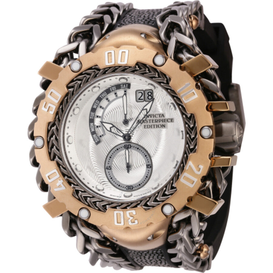 Invicta Masterpiece Quartz Silver Dial Men's Watch 44636 - The Watches Men & Co