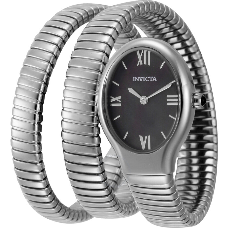 Invicta Mayamar Quartz Black Mother of Pearl Dial Ladies Watch 44500 - The Watches Men & Co