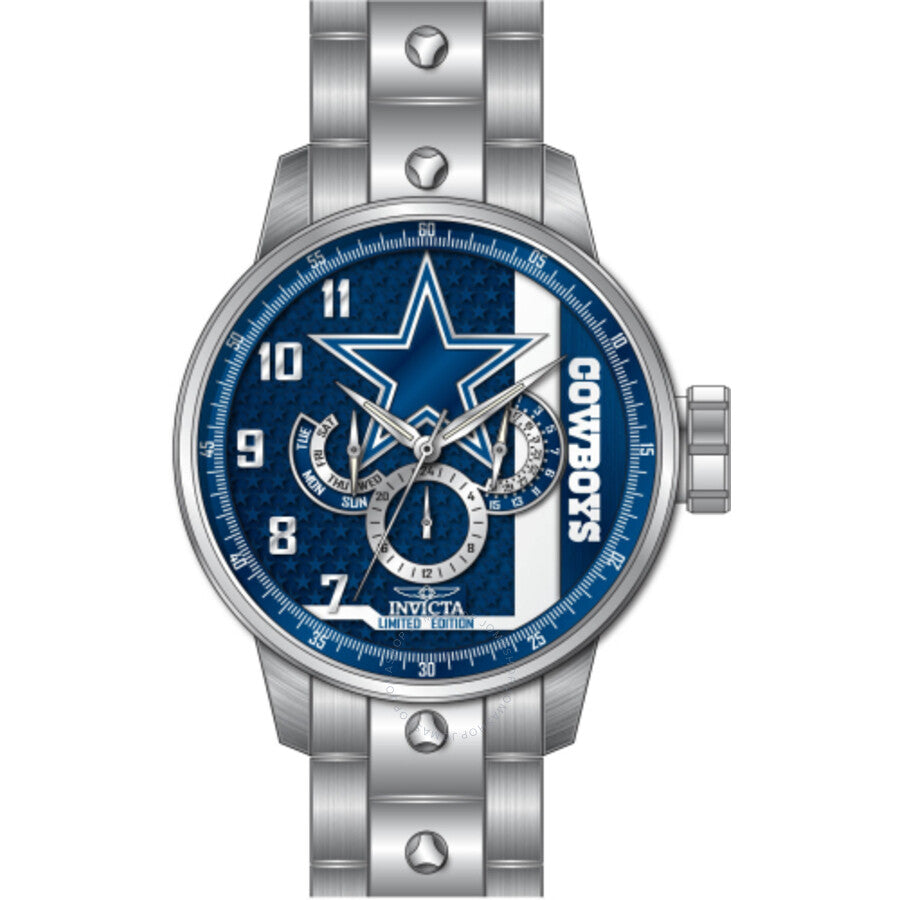 Invicta NFL Dallas Cowboys GMT Quartz Men's Watch 45124 - The Watches Men & Co