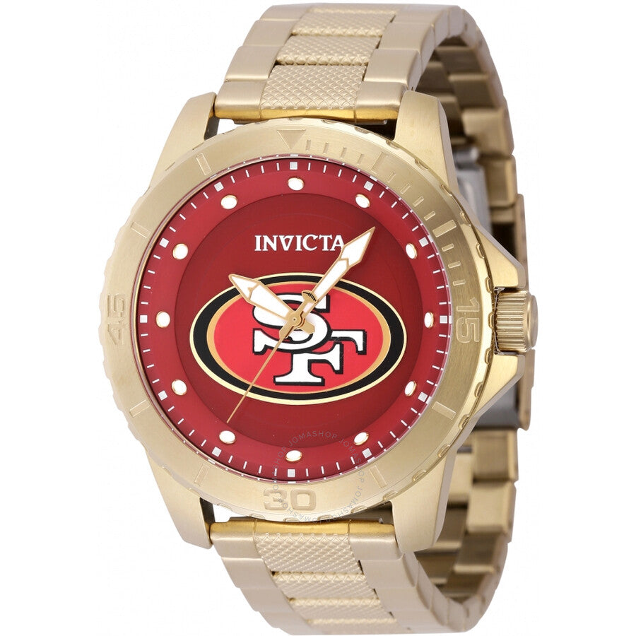 Invicta Nfl San Francisco 49ers Quartz Red Dial Men's Watch 48094 - The Watches Men & Co