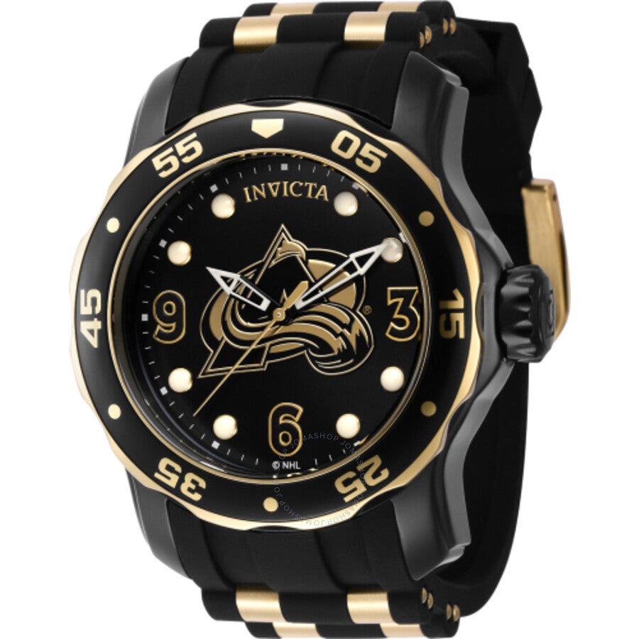 Invicta NHL Colorado Avalanche Quartz Black Dial Men's Watch 42323 - The Watches Men & Co
