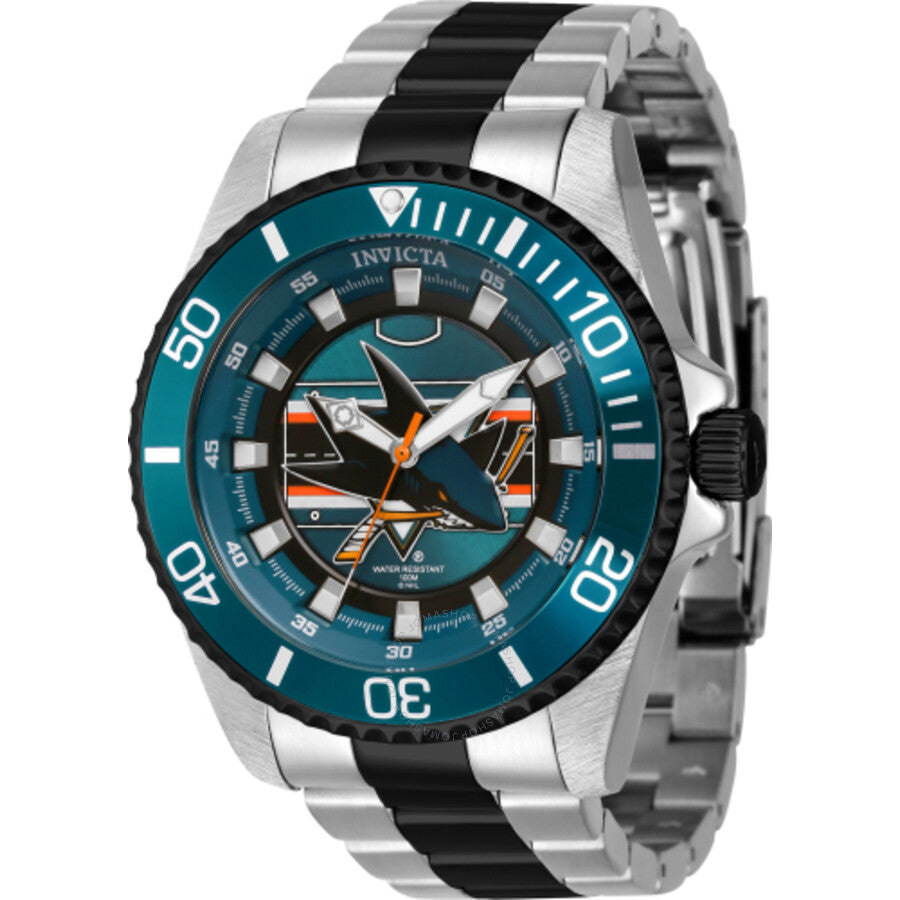 Invicta NHL San Jose Sharks Quartz Men's Watch 42254 - The Watches Men & Co
