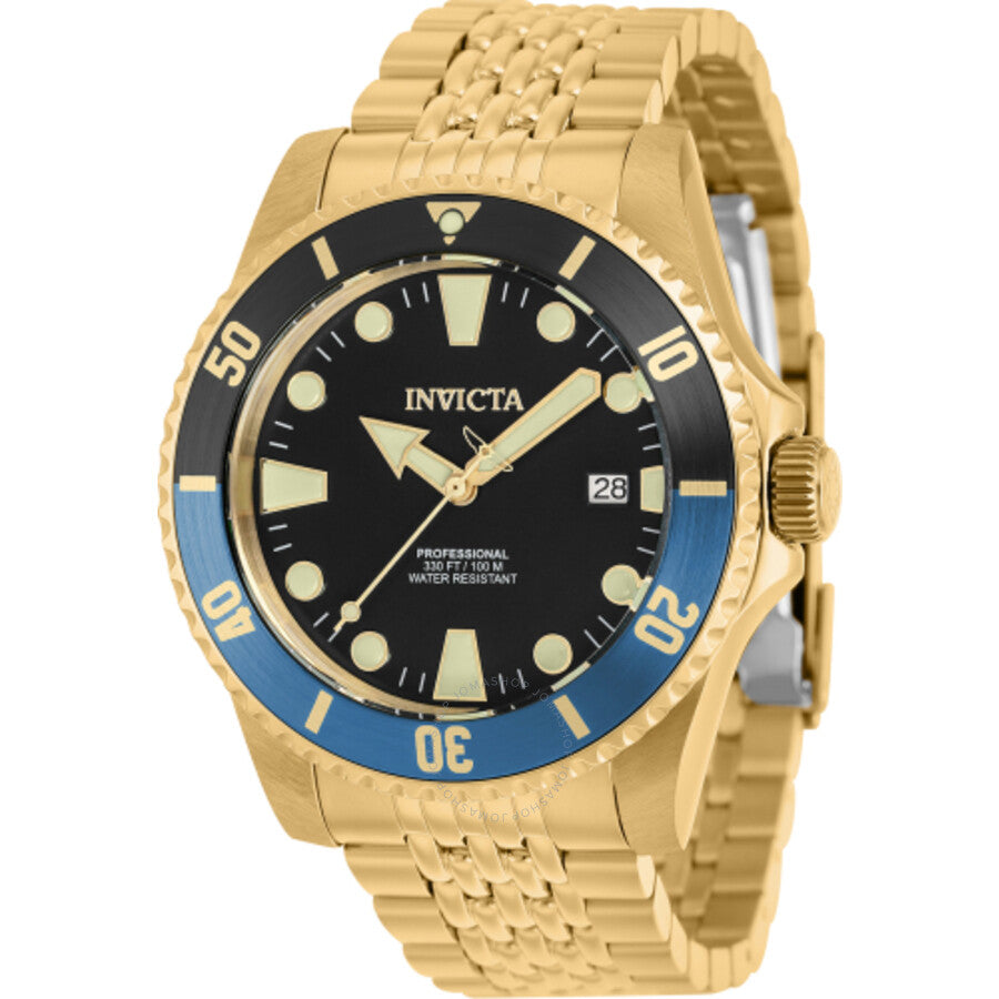 Invicta Pro Diver Automatic Black Dial Batman Bezel Men's Watch 39761 - The Watches Men & Co