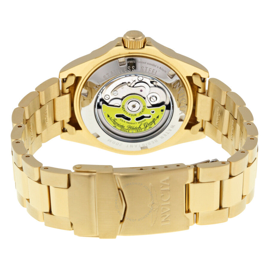Invicta Pro Diver Automatic Black Dial Gold-plated Men's Watch 8929