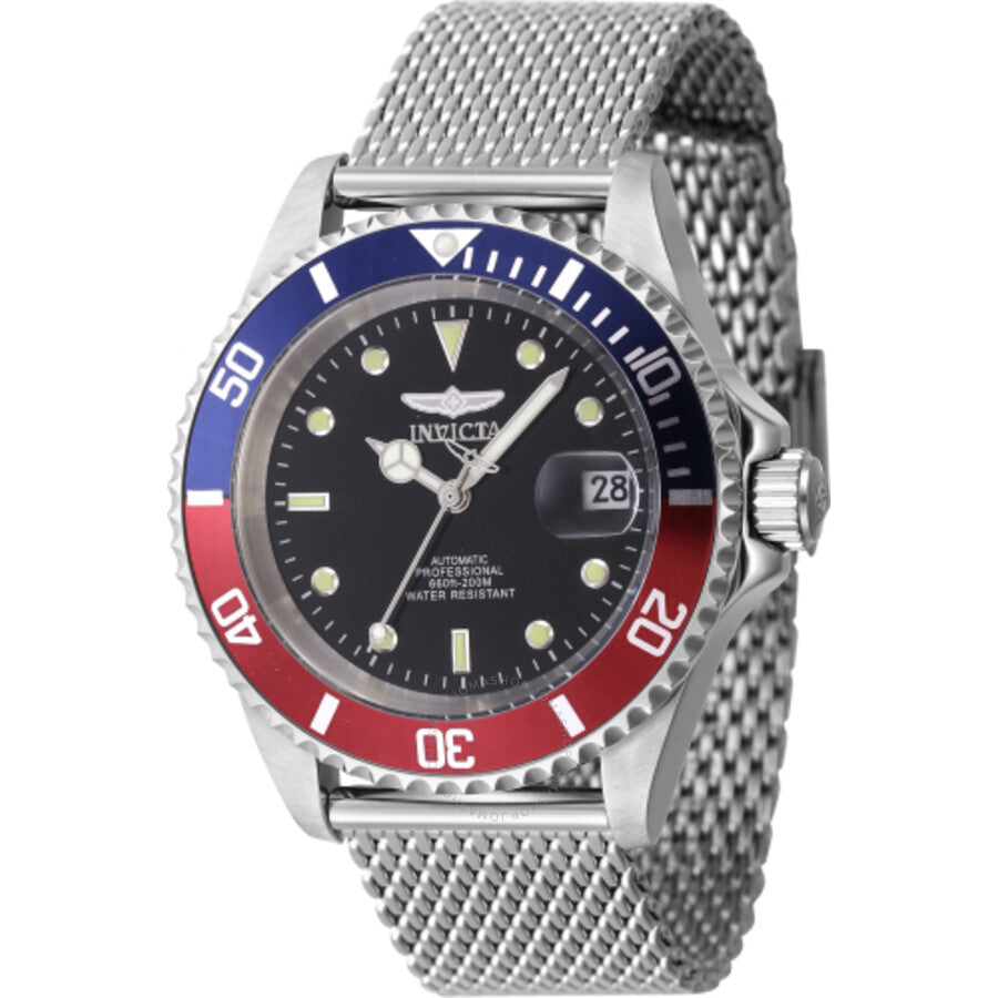 Invicta Pro Diver Automatic Black Dial Pepsi Bezel Men's Watch 47721 - The Watches Men & Co