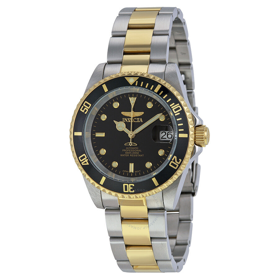 Invicta Pro Diver Automatic Black Dial Two-tone Men's Watch 8927C