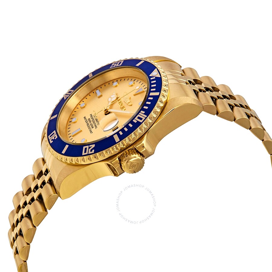 Reloj Invicta Pro Diver Automático Esfera Dorada Hombre 29185