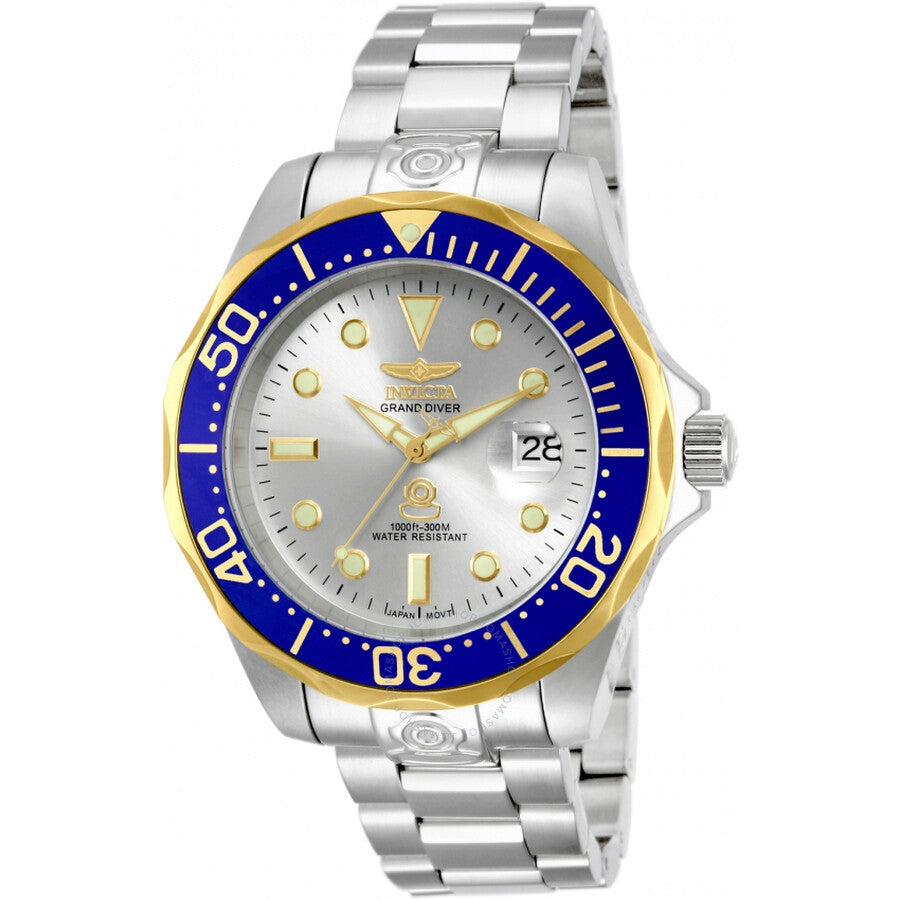 Invicta Pro Diver Automatic Silver Dial Stainless Steel Men's Watch 13789 - The Watches Men & Co