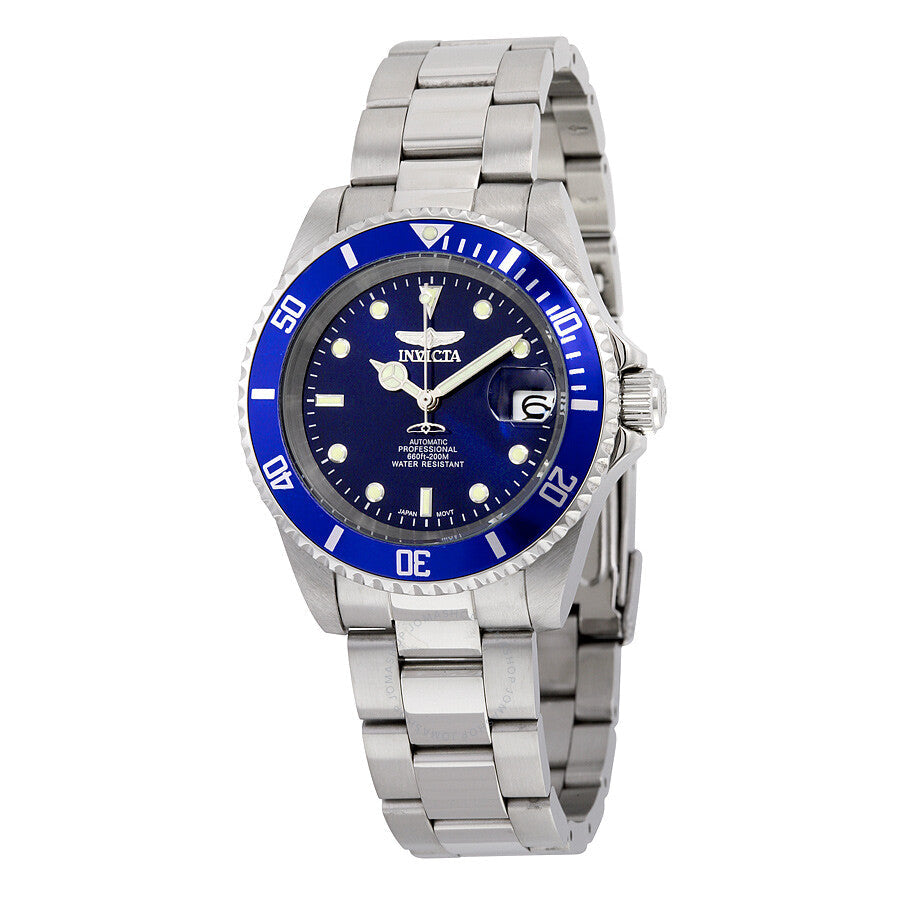 Invicta Pro Diver Reloj de hombre de acero inoxidable con esfera azul 9094OB