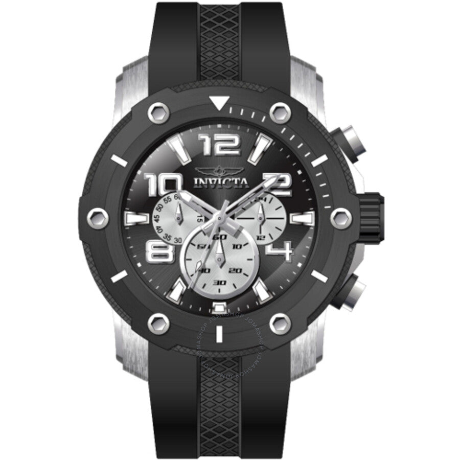 Invicta Pro Diver Chronograph GMT Quartz Black Dial Men's Watch 45739 - The Watches Men & Co