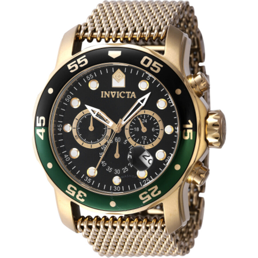 Invicta Pro Diver Chronograph GMT Quartz Black Dial Men's Watch 47632 - The Watches Men & Co