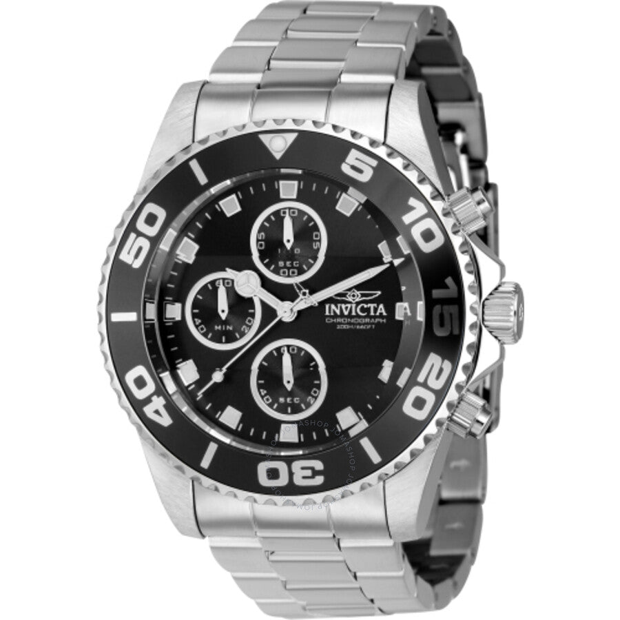 Invicta Pro Diver Chronograph Quartz Black Dial Men's Watch 43405 - The Watches Men & Co