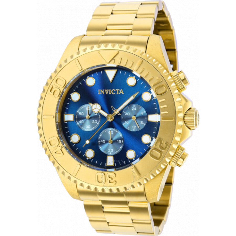 Invicta Pro Diver Chronograph Quartz Blue Dial Men's Watch 36974 - The Watches Men & Co