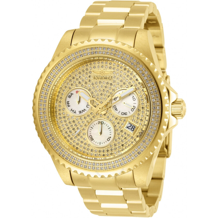 Invicta Pro Diver Chronograph Quartz Pave Dial Men's Watch 30332