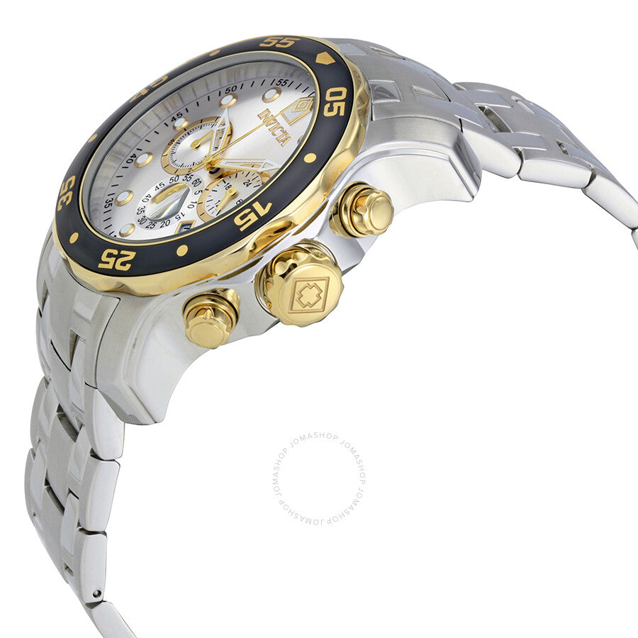 Invicta Pro Diver Cronógrafo Reloj de hombre con esfera plateada 80040