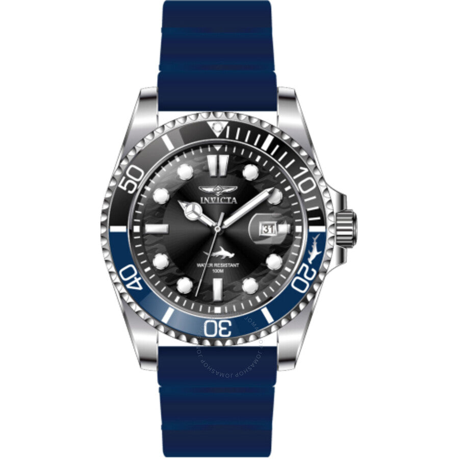 Invicta Pro Diver Date Quartz Black Dial Batman Bezel Men's Watch 47165 - The Watches Men & Co