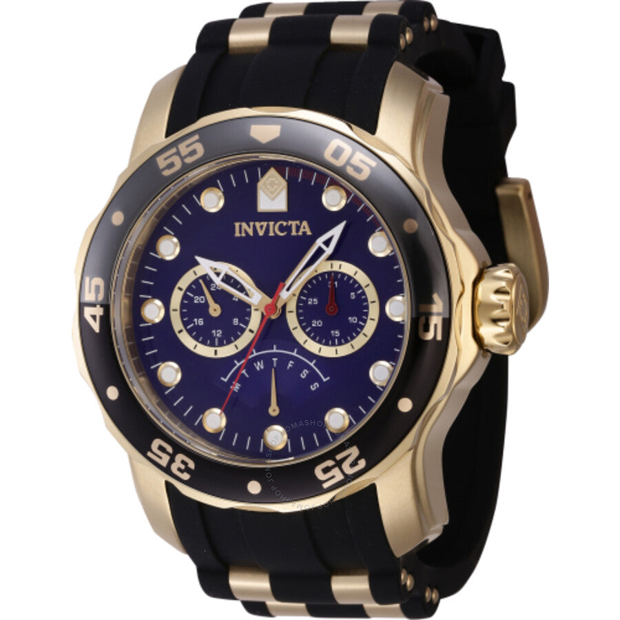 Invicta Pro Diver GMT Retrograde Quartz Blue Dial Men's Watch 46965 - The Watches Men & Co