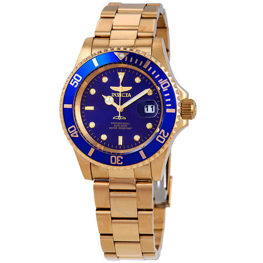 Invicta Pro Diver Gold-tone Blue Dial 40 mm Men's Watch 26974