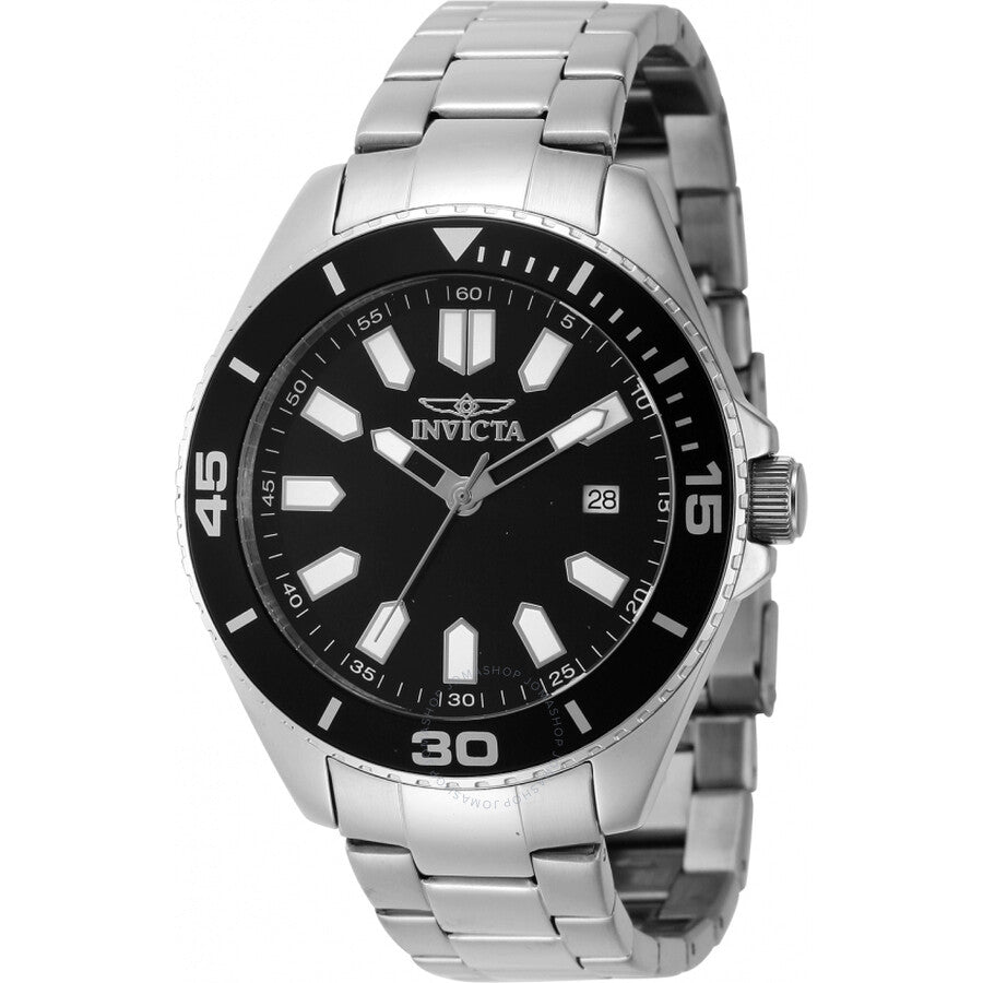 Invicta Pro Diver Quartz Black Dial Men's Watch 46316 - The Watches Men & Co