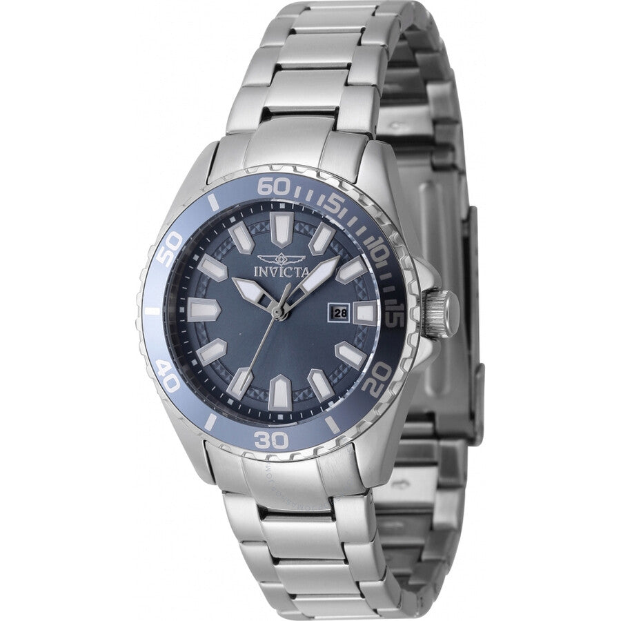 Invicta Pro Diver Quartz Blue Dial Ladies Watch 47343 - The Watches Men & Co