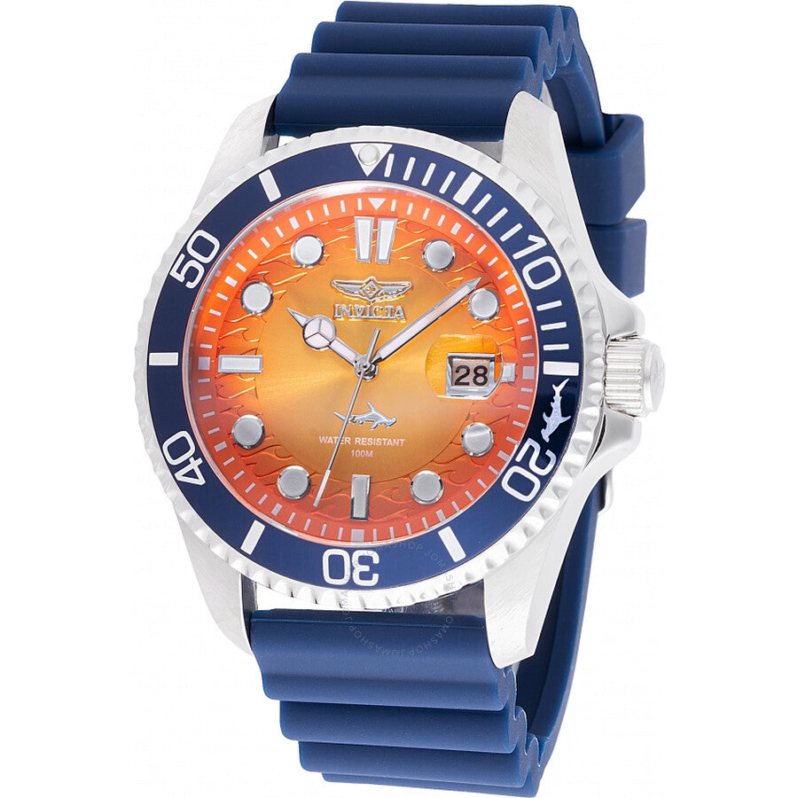 Invicta Pro Diver Quartz Orange Dial Men's Watch 47169 - The Watches Men & Co