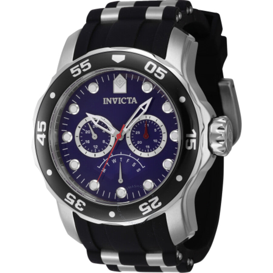 Invicta Pro Diver Retrograde GMT Quartz Blue Dial Men's Watch 46967 - The Watches Men & Co