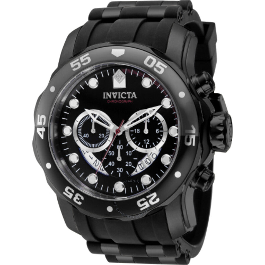 Invicta Pro Diver SCUBA Chronograph GMT Quartz Black Dial Men's Watch 37231 - The Watches Men & Co