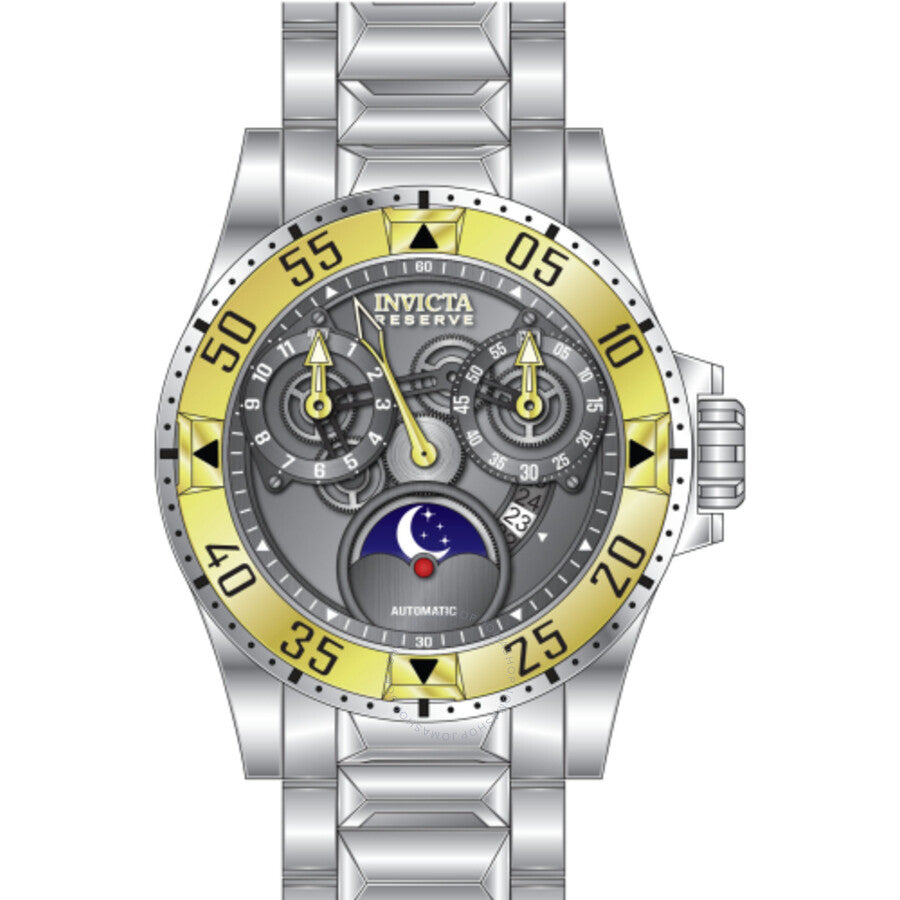 Invicta Reserve Excursion Automatic Gunmetal Dial Men's Watch 47573 - The Watches Men & Co