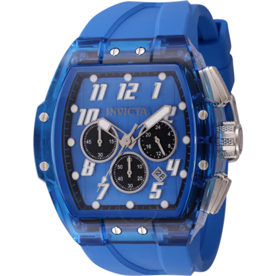Invicta S1 Rally Chronograph GMT Date Quartz Blue Dial Men's Watch 45484 - The Watches Men & Co