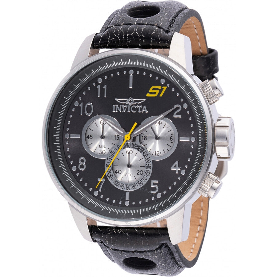 Invicta S1 Rally Chronograph GMT Quartz Black Dial Men's Watch 45909 - The Watches Men & Co