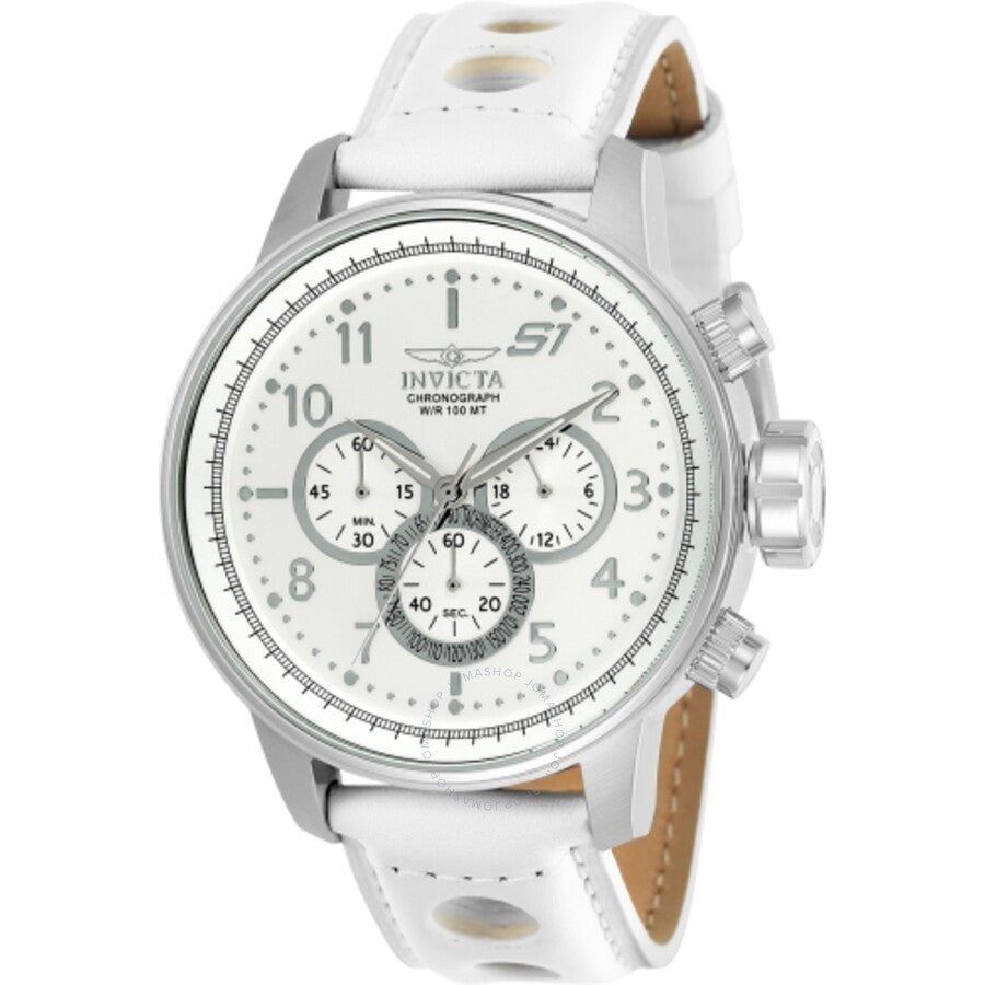Invicta S1 Rally Chronograph Quartz White Dial Men's Watch 24083 - The Watches Men & Co