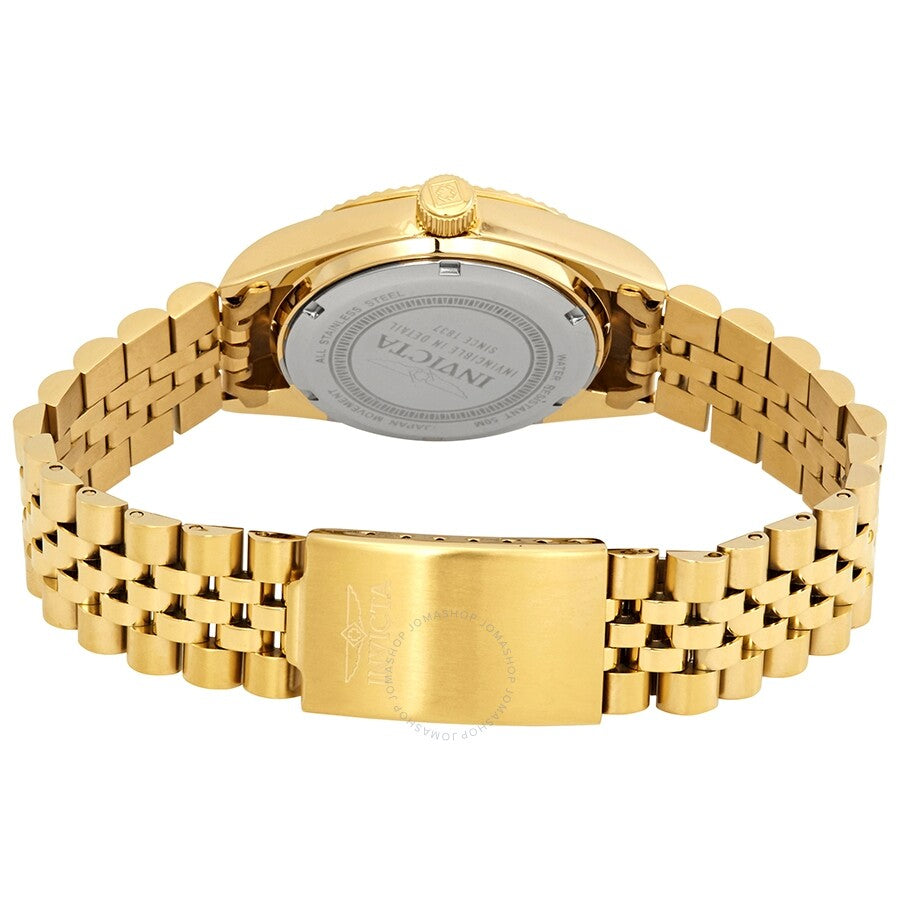 Invicta Specialty Black Dial Yellow Gold-tone Ladies Watch 29406