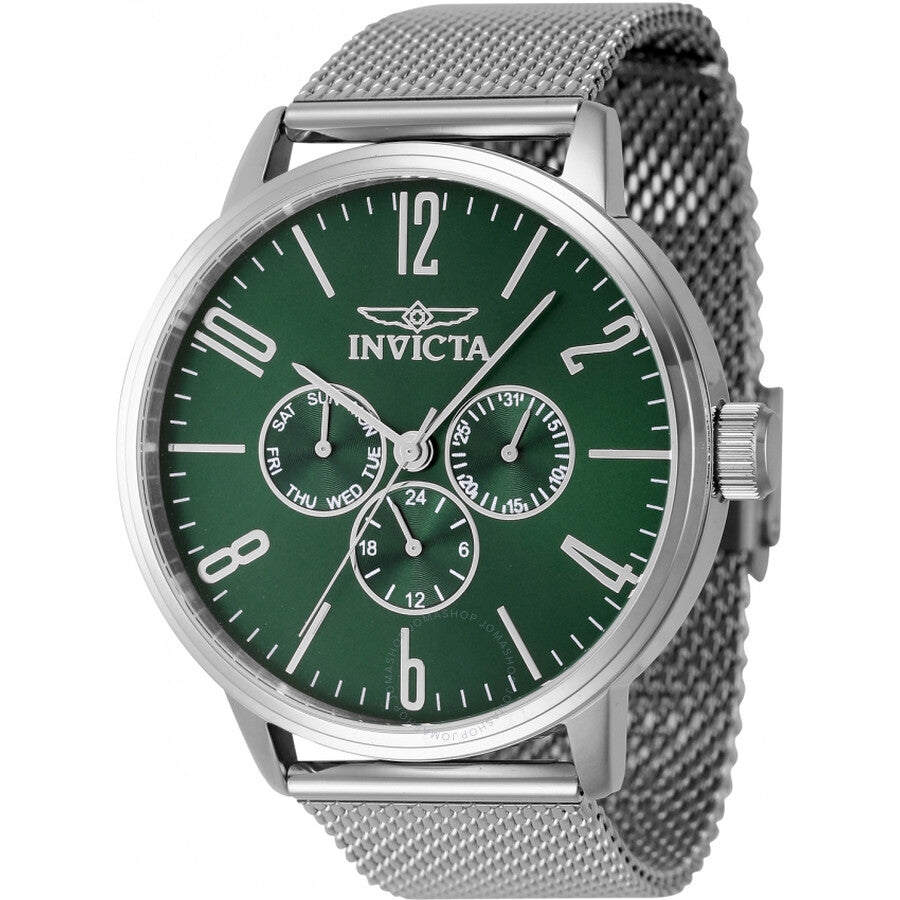 Invicta Specialty GMT Quartz Green Dial Men's Watch 47120 - The Watches Men & Co