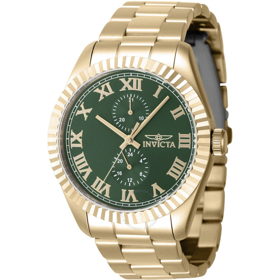 Invicta Specialty GMT Quartz Green Dial Men's Watch 47430 - The Watches Men & Co