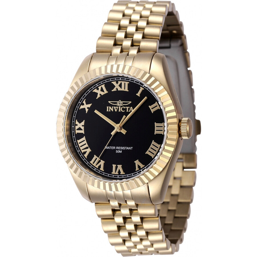 Invicta Specialty Quartz Black Dial Ladies Watch 47417 - The Watches Men & Co